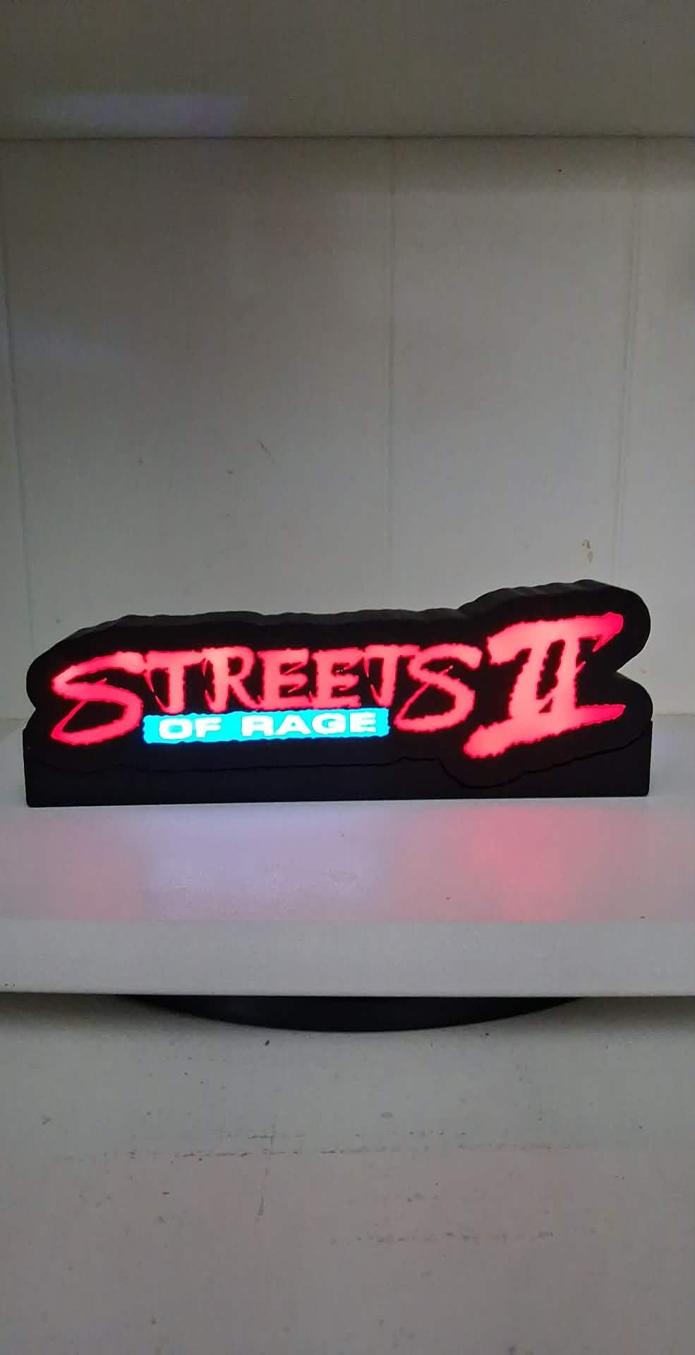 Streets Of Rage Light Box LED light box – custom 3D printed – Lit Layer Creations